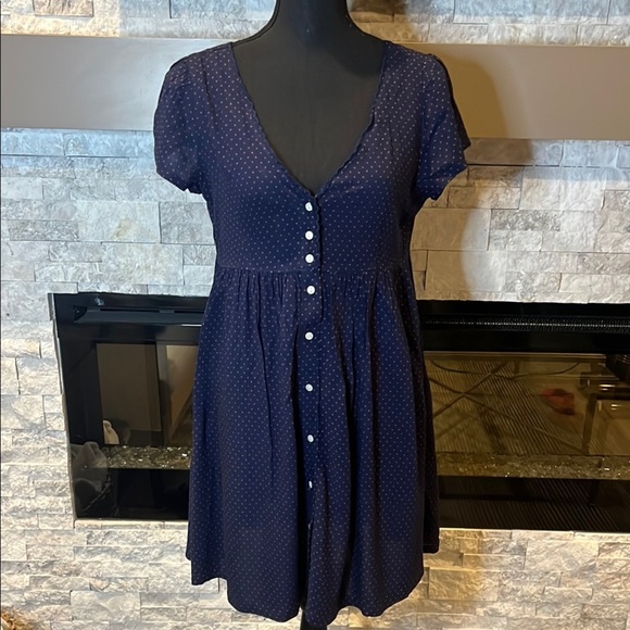 Denim & Supply Ralph Lauren Dresses & Skirts - Denim & Supply Ralph Lauren Blue Pleated Puff Sleeve button down Sundress size M
